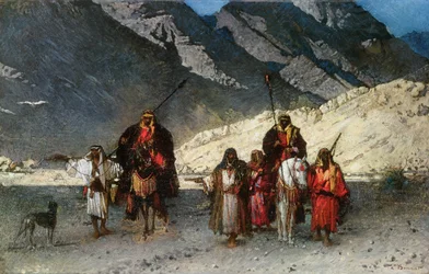 En las montañas, 1870s